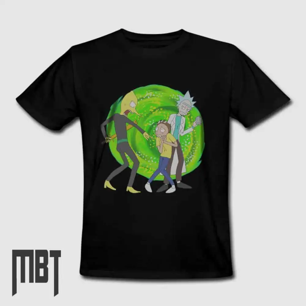 Rick And Morty T-Shirt, Rick And Morty Cartoon Artwork Tee-Shirt #20