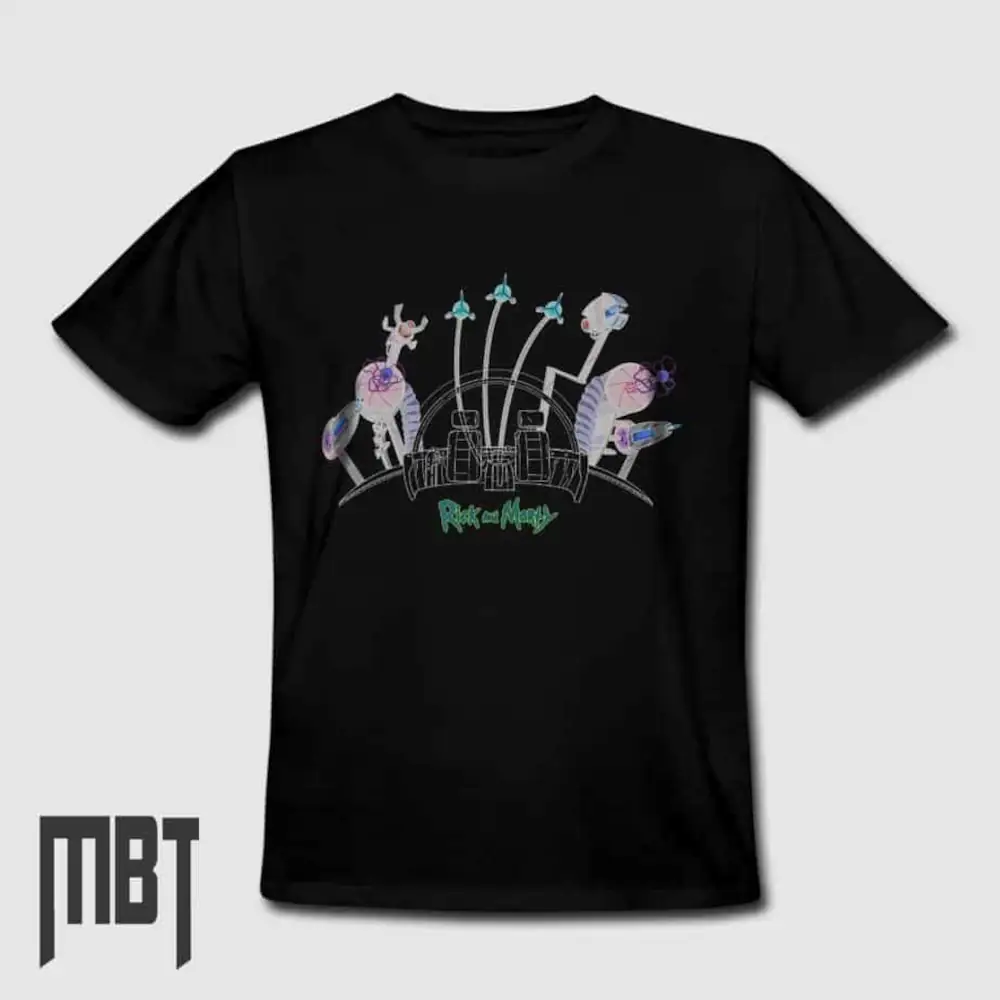 Rick And Morty T-Shirt, Rick And Morty Cartoon Artwork Tee-Shirt #22