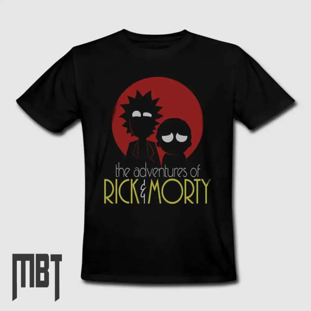 Rick And Morty T-Shirt, Rick And Morty Cartoon Artwork Tee-Shirt #23