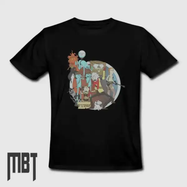 Rick And Morty T-Shirt, Rick And Morty Cartoon Artwork Tee-Shirt #4