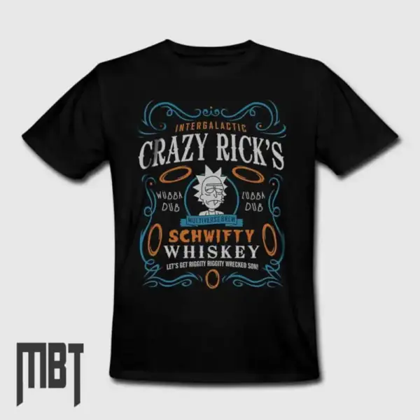Rick And Morty T-Shirt, Rick And Morty Crazy Rick Tee-Shirt #16