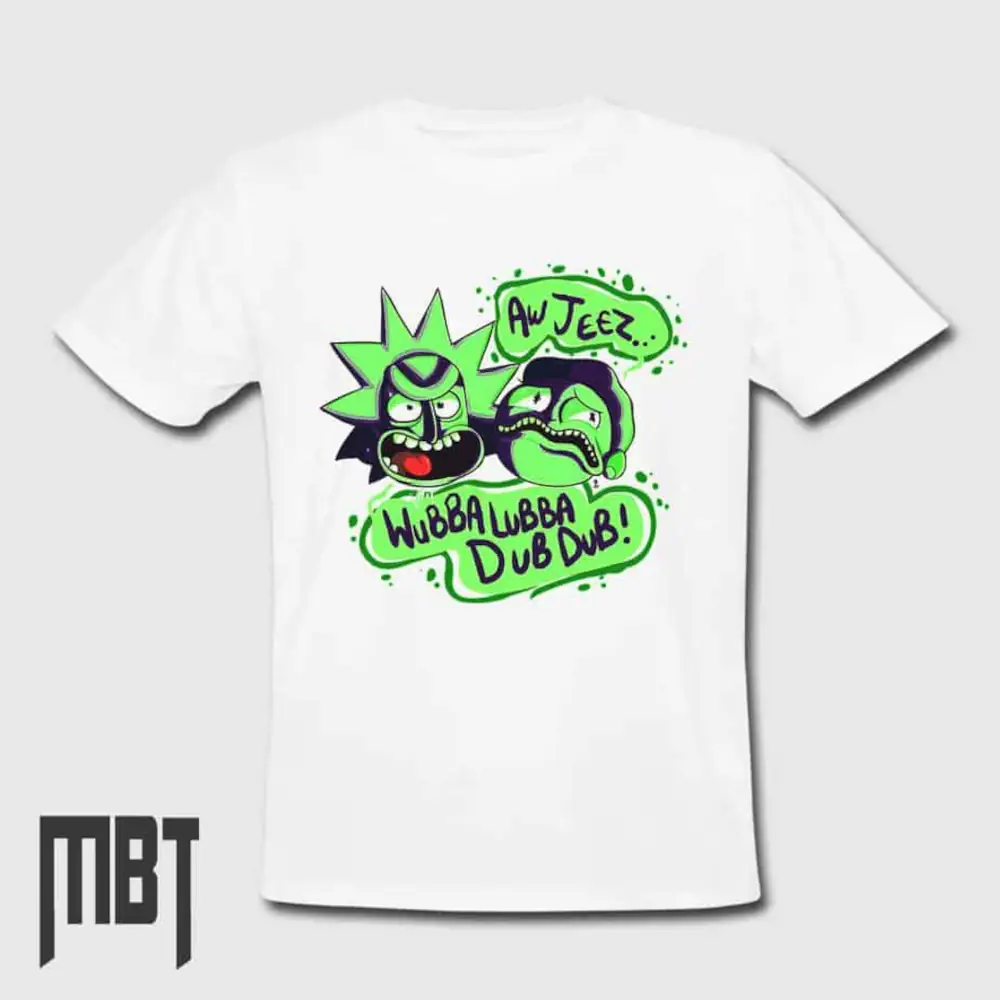 Rick And Morty T-Shirt, Rick And Morty Wubba Dubba Lub Lub Tee-Shirt #19