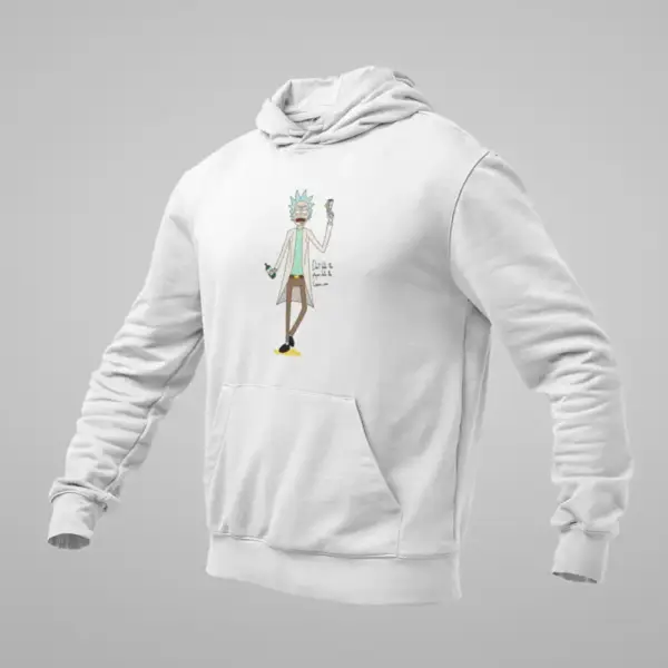 Rick and Morty Hoodie, Don't Hate The Player Hate The Game White Sweatshirt