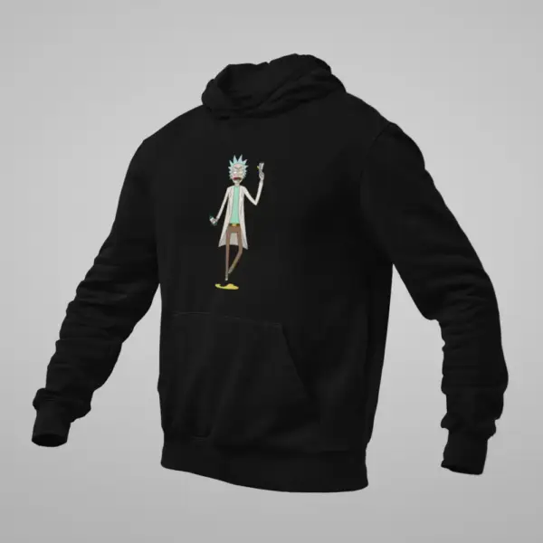 Rick and Morty Hoodie, Rick and Morty Artwork Black Sweatshirt