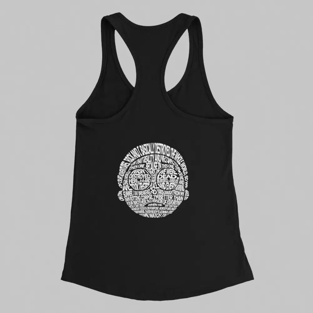 Rick and Morty Tank Top, Rick and Morty Artwork Black Tank Top - Image 2