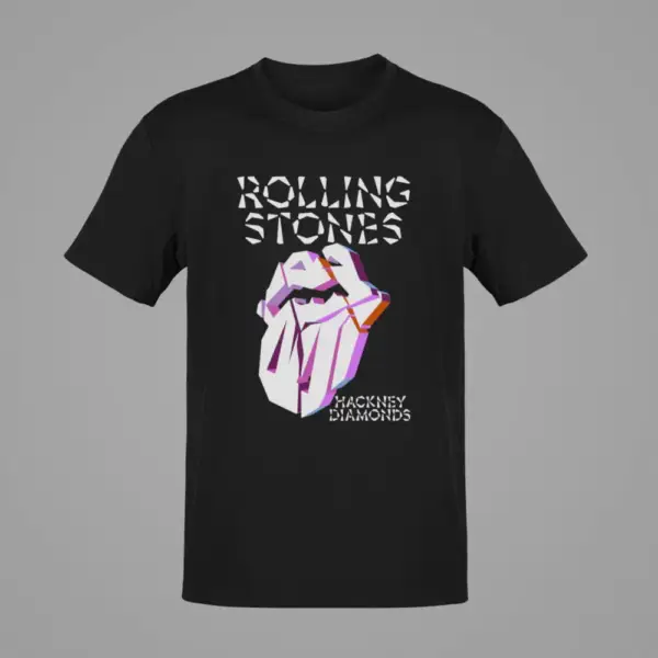 Rolling Stones T-Shirt, Rolling Stones Hackney Diamonds Black T-Shirt