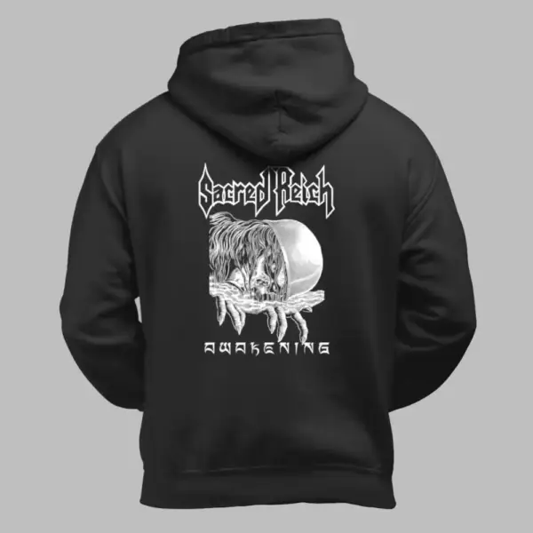 Sacred Reich Hoodie, Sacred Reich Awakening Black Hoodie - Image 2
