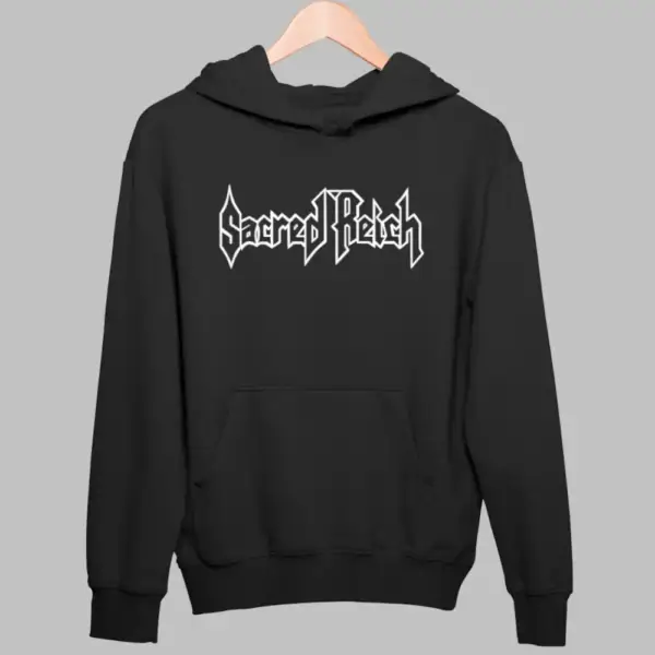 Sacred Reich Hoodie, Sacred Reich Logo Black Hoodie