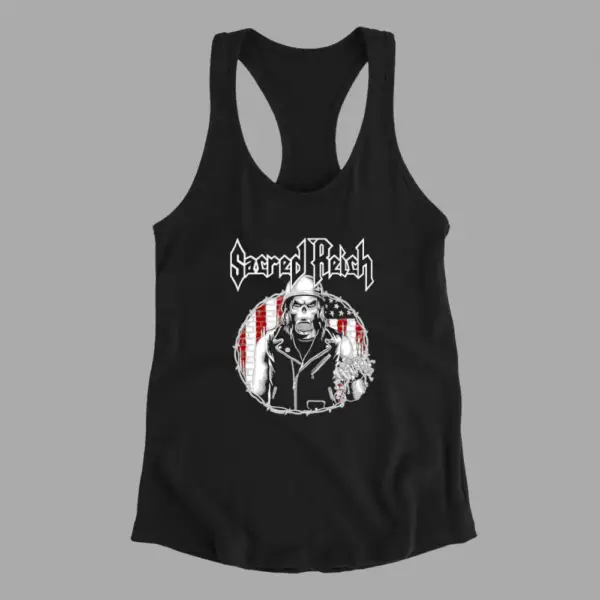 Sacred Reich Tank Top, Sacred Reich Artwork Black Tank Top