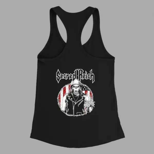 Sacred Reich Tank Top, Sacred Reich Artwork Black Tank Top - Image 2