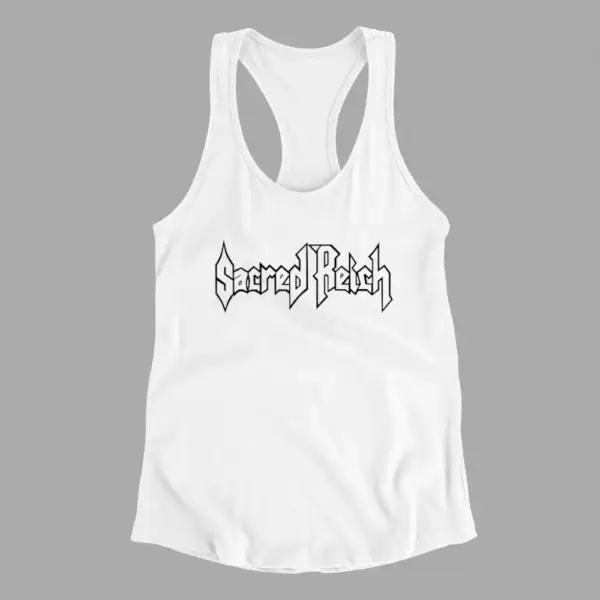 Sacred Reich Tank Top, Sacred Reich Logo White Tank Top