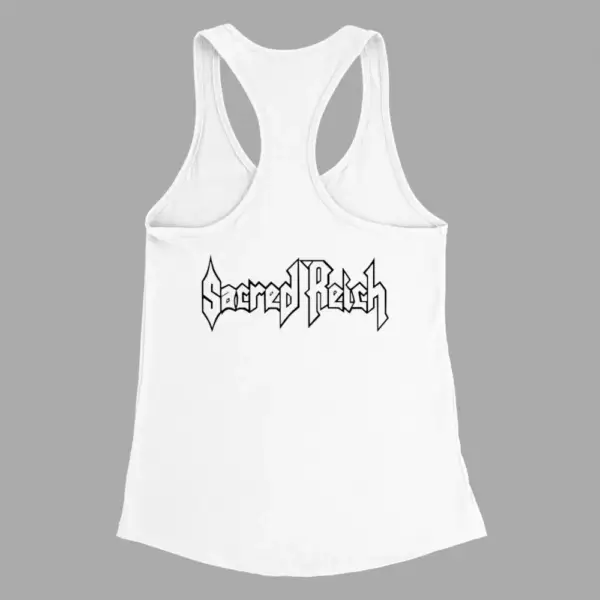 Sacred Reich Tank Top, Sacred Reich Logo White Tank Top - Image 2