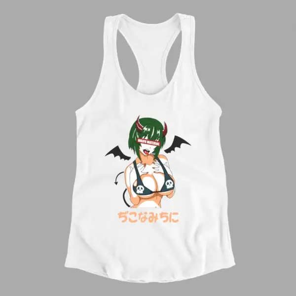 Senpai Tank Top, Waifu Material White Athlete