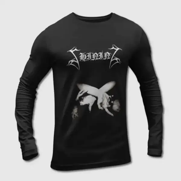 Shining Long Sleeve T-Shirt, Shining Varg Utan Flock Long Sleeve Tee-Shirt