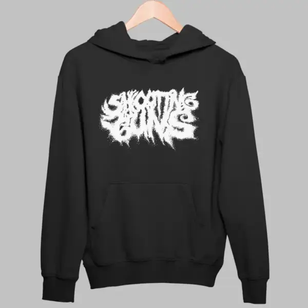Shooting Guns Hoodie, Shooting Guns Logo Black Sweatshirt
