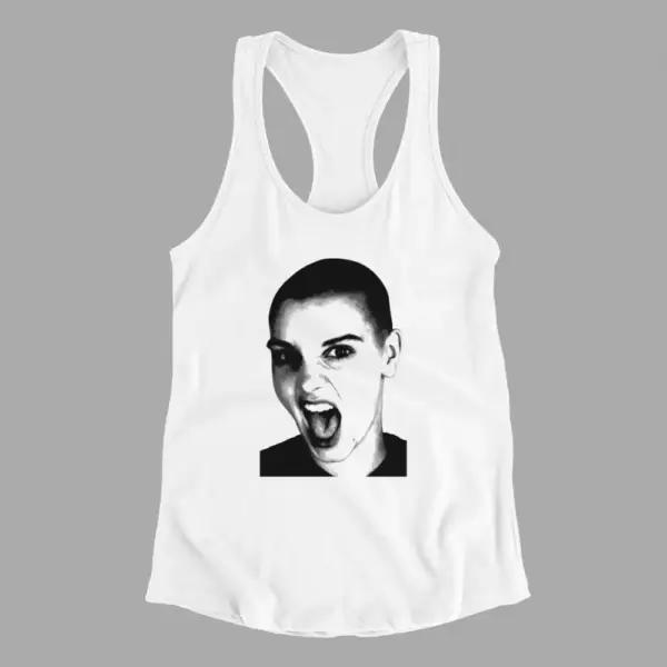 Sinéad O'Connor Tank Top, Sinéad O'Connor White Athlete