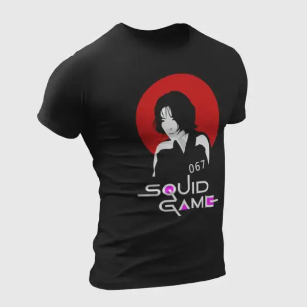 Squid Game T-Shirt, Squid Game 067 Jung Ho-yeon Black T-Shirt