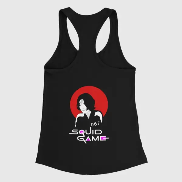 Squid Game Tank Top, Squid Game 067 Jung Ho-yeon Black Tank Top Shirt - Image 2