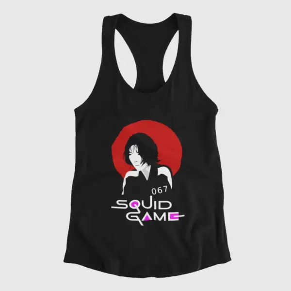 Squid Game Tank Top, Squid Game 067 Jung Ho-yeon Black Tank Top Shirt