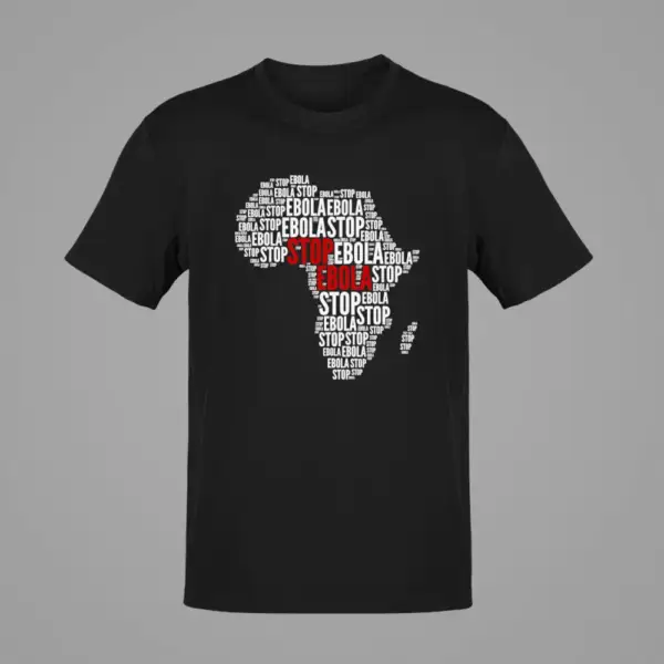 Stop Ebola T-Shirt, Stop Ebola Black T-Shirt