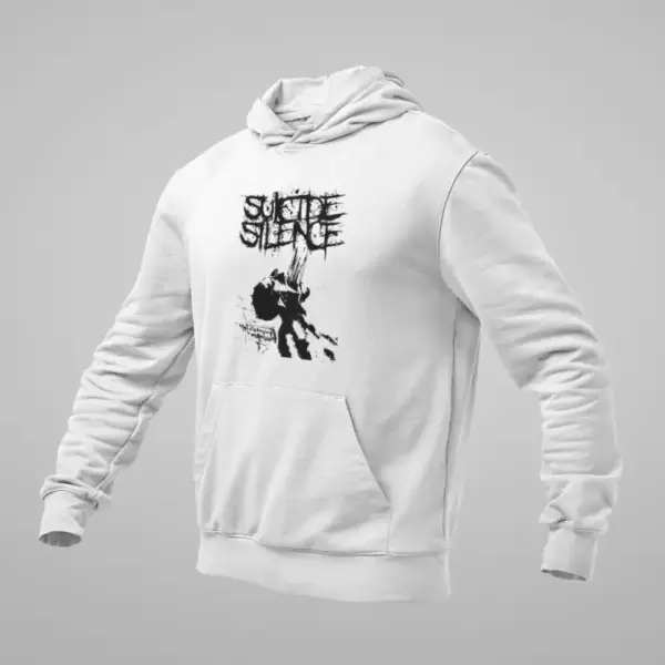 Suicide Silence Hoodie, Suicide Silence The Cleansing White Sweatshirt