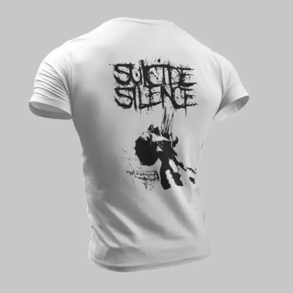 Suicide Silence T-Shirt, Suicide Silence The Cleansing White T-Shirt - Image 2