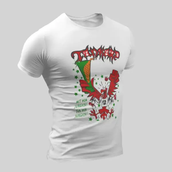 Tankard T-Shirt, Tankard Schwarz‐weiss wie Schnee White T-Shirt