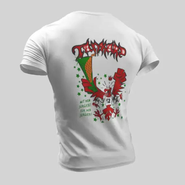Tankard T-Shirt, Tankard Schwarz‐weiss wie Schnee White T-Shirt - Image 2