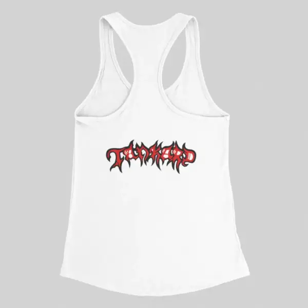 Tankard Tank Top, Tankard Logo White Tank Top - Image 2