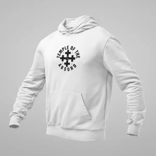 Temple of the Absurd Hoodie, Temple of the Absurd Logo White Sweatshirt