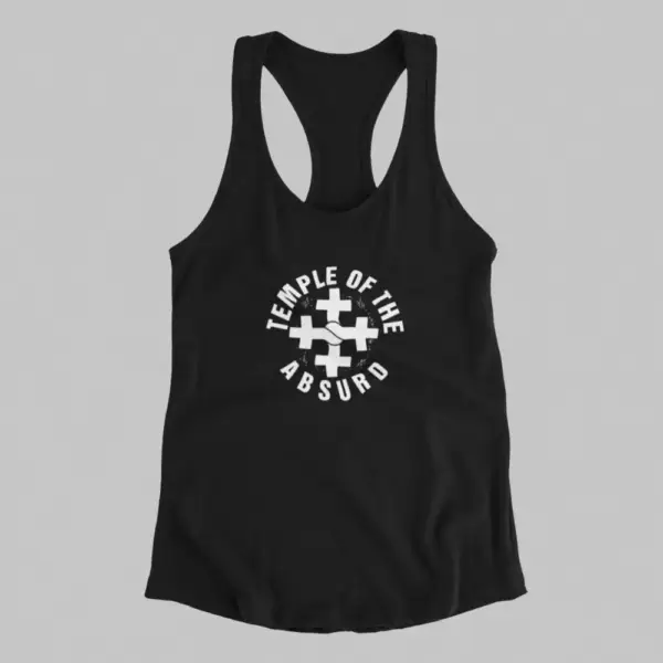 Temple of the Absurd Tank Top, Temple of the Absurd Logo Black Athlete