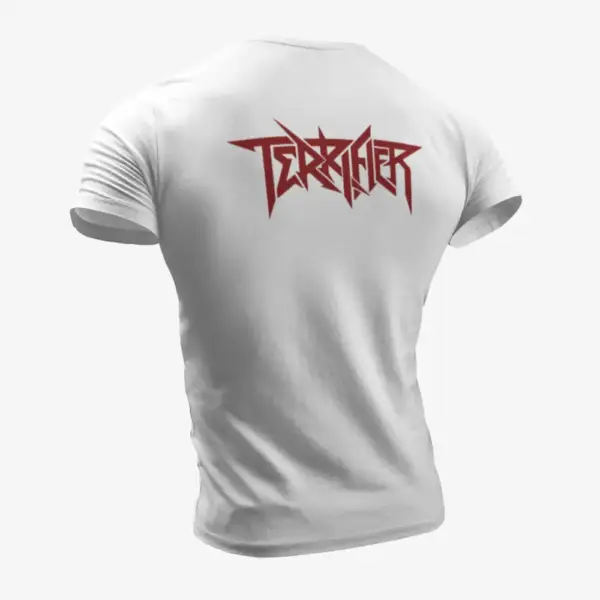 Terrifier T-Shirt, Terrifier Logo White T-Shirt - Image 2