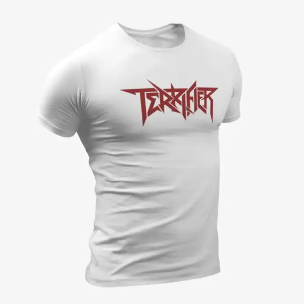 Terrifier T-Shirt, Terrifier Logo White T-Shirt