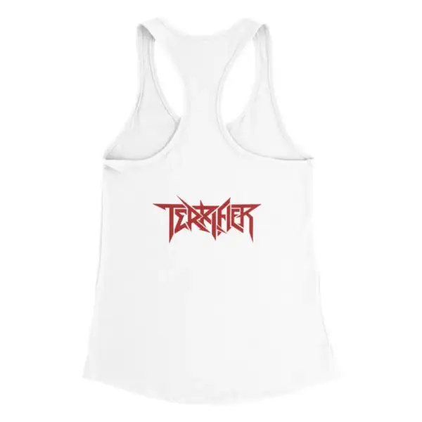 Terrifier Tank Top, Terrifier Logo White Tank Top - Image 2