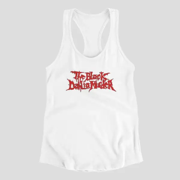 The Black Dahlia Murder Tank Top, Black Dahlia Logo White Athlete