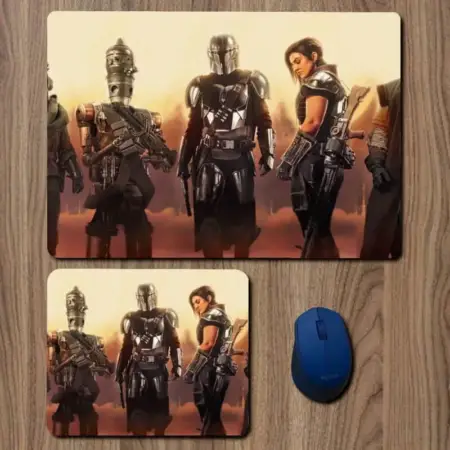 The Mandalorian Mouse Pad, The Mandalorian Tv Series Large Mousepad for Gamers