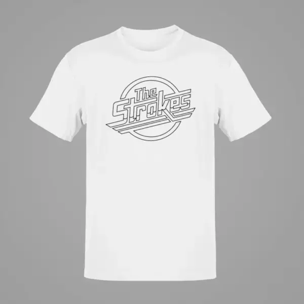 The Strokes T-Shirt, The Strokes Logo White T-Shirt