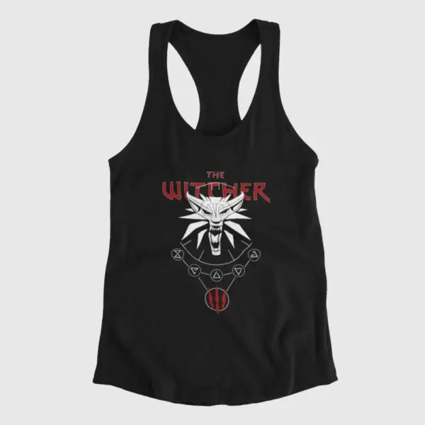 The Witcher 3 Tank Top, Witcher 3 Wild Hunt Black Tank Top Shirt