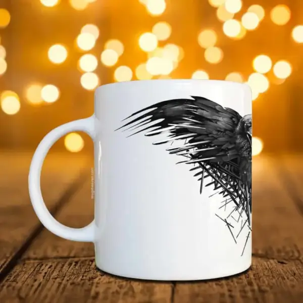 Three Eyed Raven Mug, Raven Coffee Mug