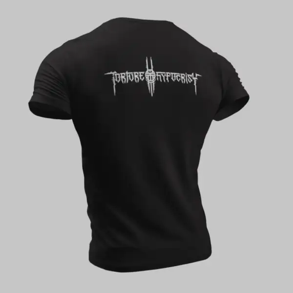 Torture of Hypocrisy T-Shirt, Torture of Hypocrisy Logo Black T-Shirt - Image 2