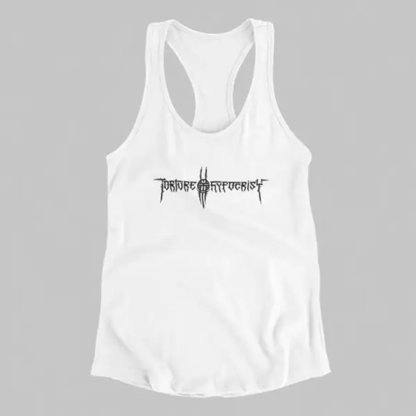 Torture of Hypocrisy Tank Top, Torture of Hypocrisy Logo White Athlete