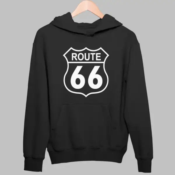 US Route 66 Hoodie, Route 66 Black Sweatshirt