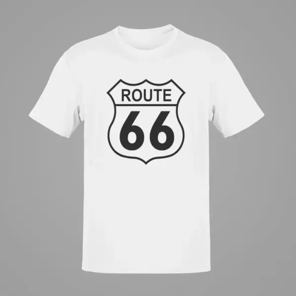 US Route 66 T-Shirt, Route 66 White T-Shirt