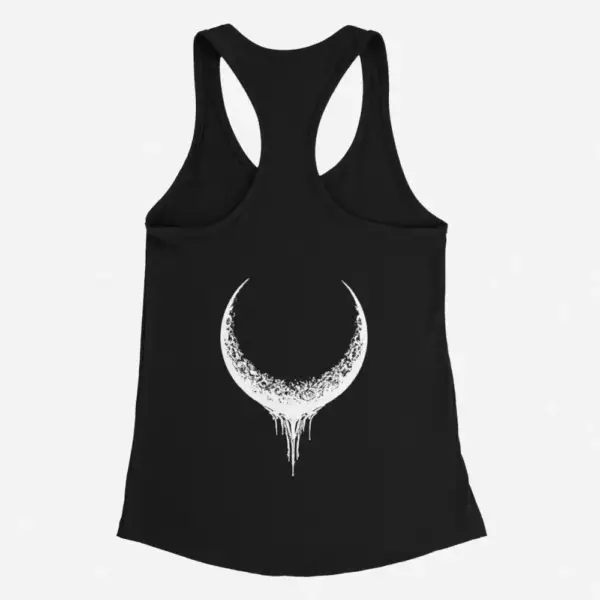 Uada Tank Top, Uada Moon Logo Black Tank Top - Image 2