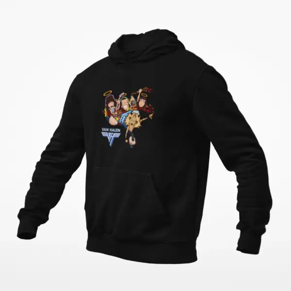 Van Halen Artwork Black Hoodie