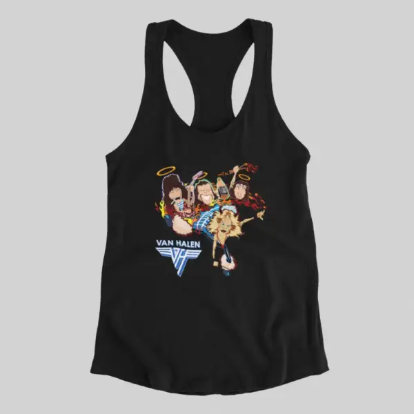 Van Halen Artwork Black Tank Top Athlete