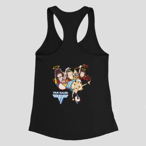 Van Halen Artwork Black Tank Top Athlete - Image 2