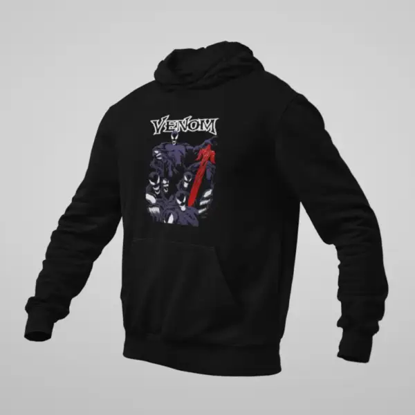 Venom Hoodie, Venom Artwork Black Hoodie