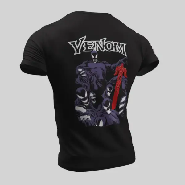 Venom T-Shirt, Venom Artwork Black T-Shirt - Image 2