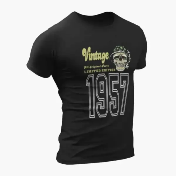 Vintage 1957 T-Shirt, Vintage 1957 Weed Head Limited Edition Black T-Shirt
